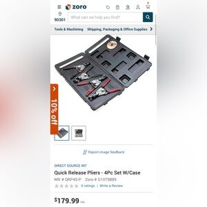 Quick Release Pliers 4-Piece Set with Case